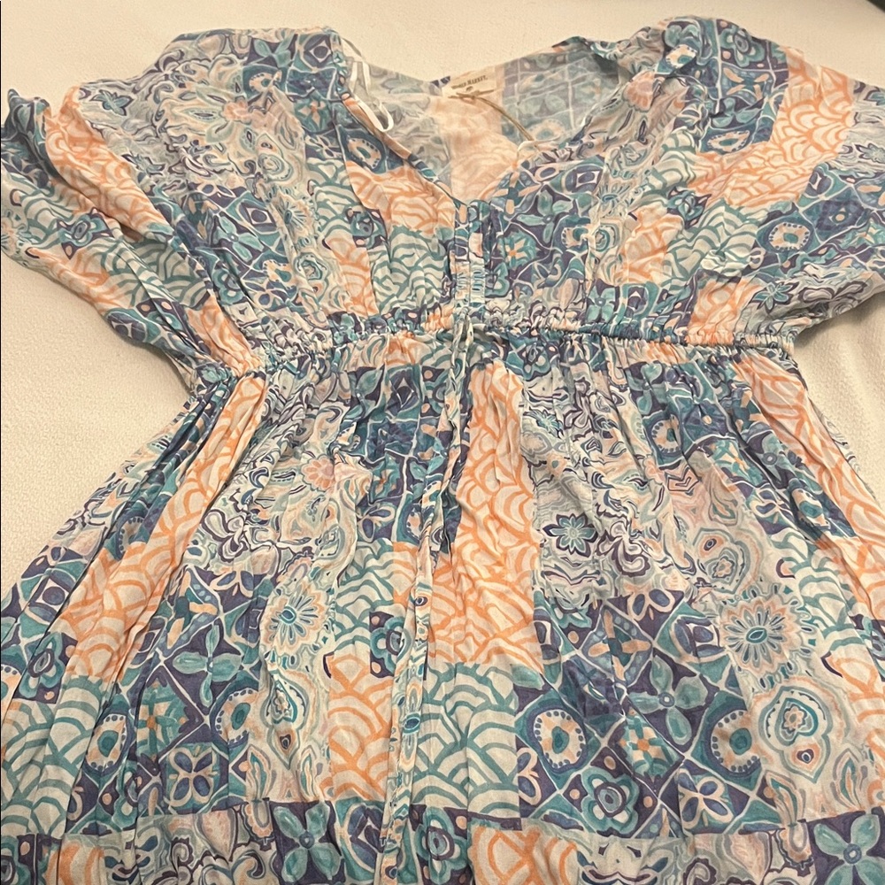 Cost Plus World Market Multicolor Patterned Dress